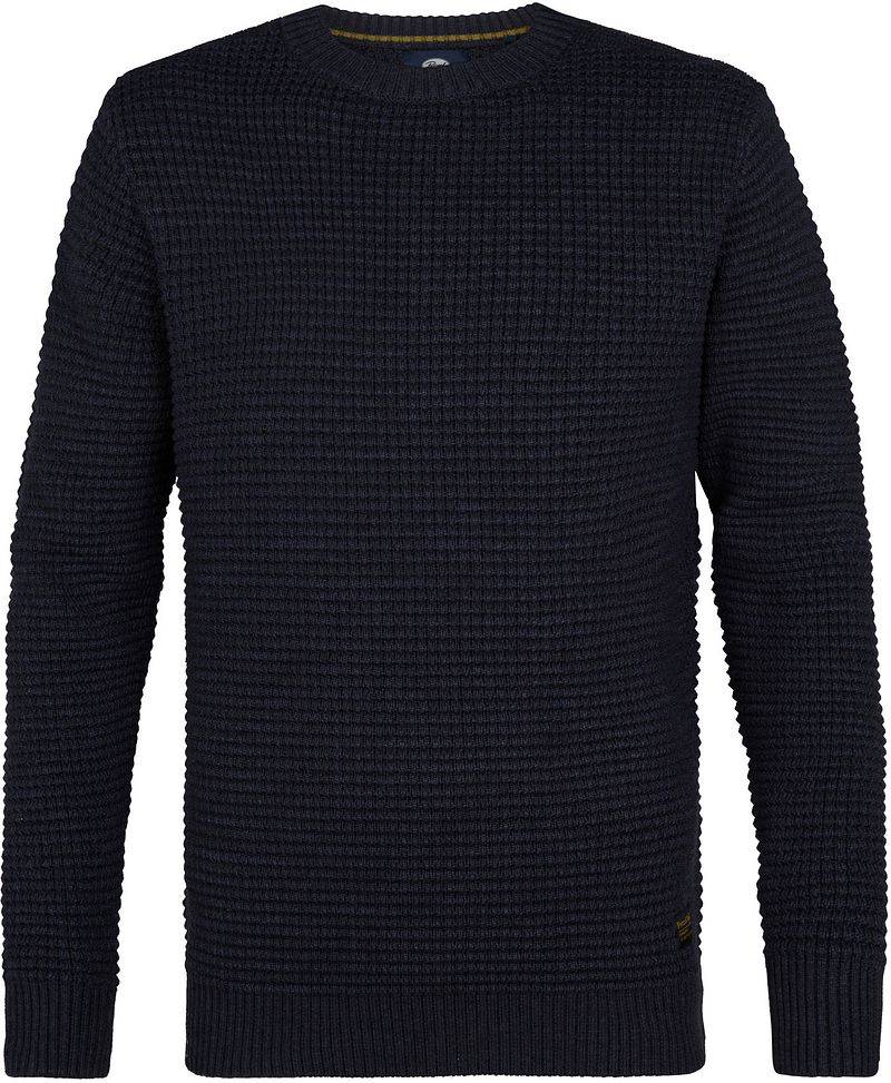 Petrol Pullover Toledo Structure Navy - Größe XL von Petrol