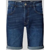 Petrol Regular Fit Jeansshorts im 5-Pocket-Design Modell 'BULLSEYE' in Marine, Größe XXL von Petrol
