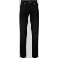 Petrol Slim Fit Jeans im 5-Pocket-Design in Black, Größe 30/32 von Petrol