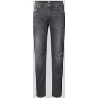 Petrol Slim Fit Jeans im 5-Pocket-Design in Mittelgrau, Größe 33/32 von Petrol