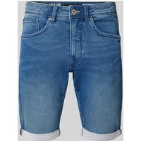 Petrol Slim Fit Jeansshorts im 5-Pocket-Design in Jeansblau, Größe XXL von Petrol