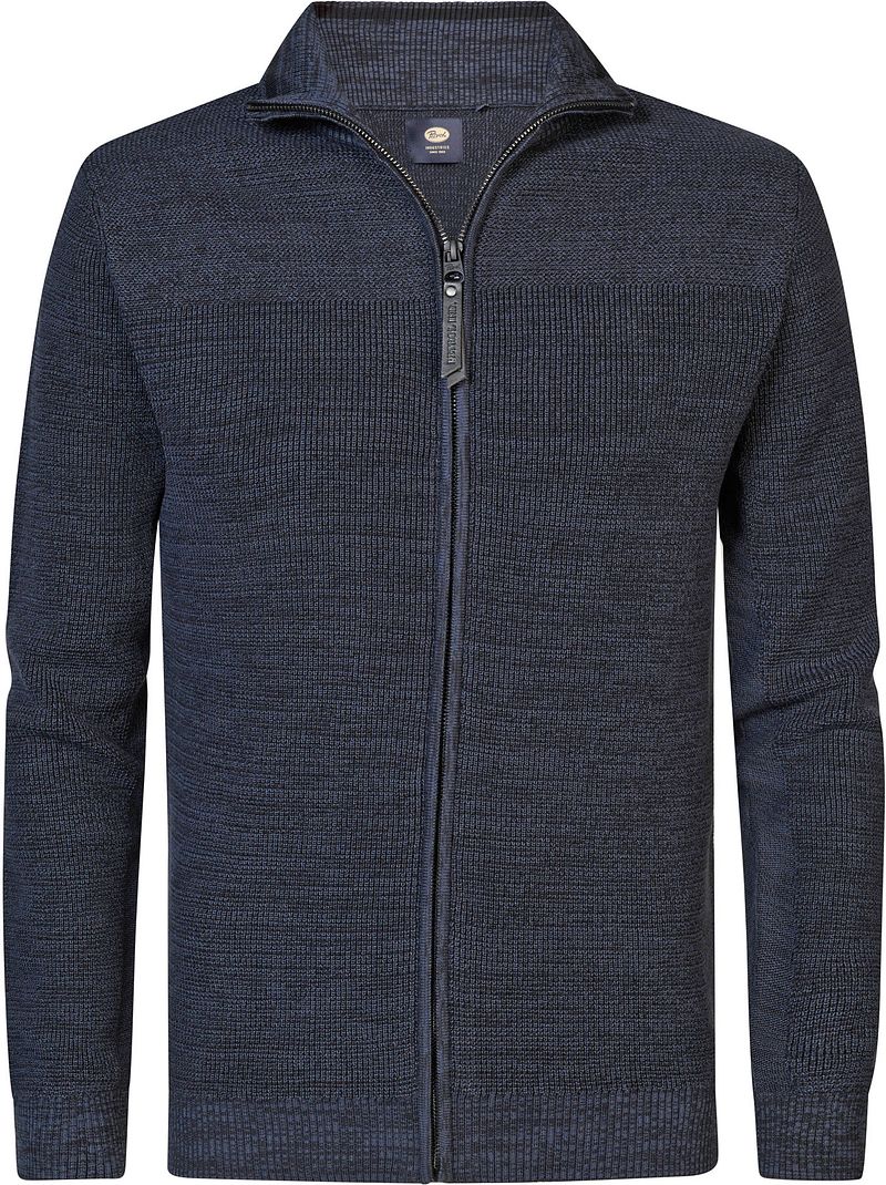 Petrol Strickjacke Maywood Navy - Größe M von Petrol