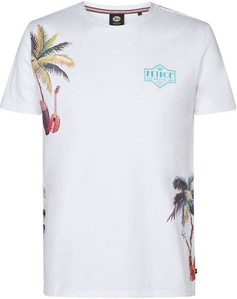 Petrol T-Shirt Islandcrest Print Weiß - Größe 3XL von Petrol