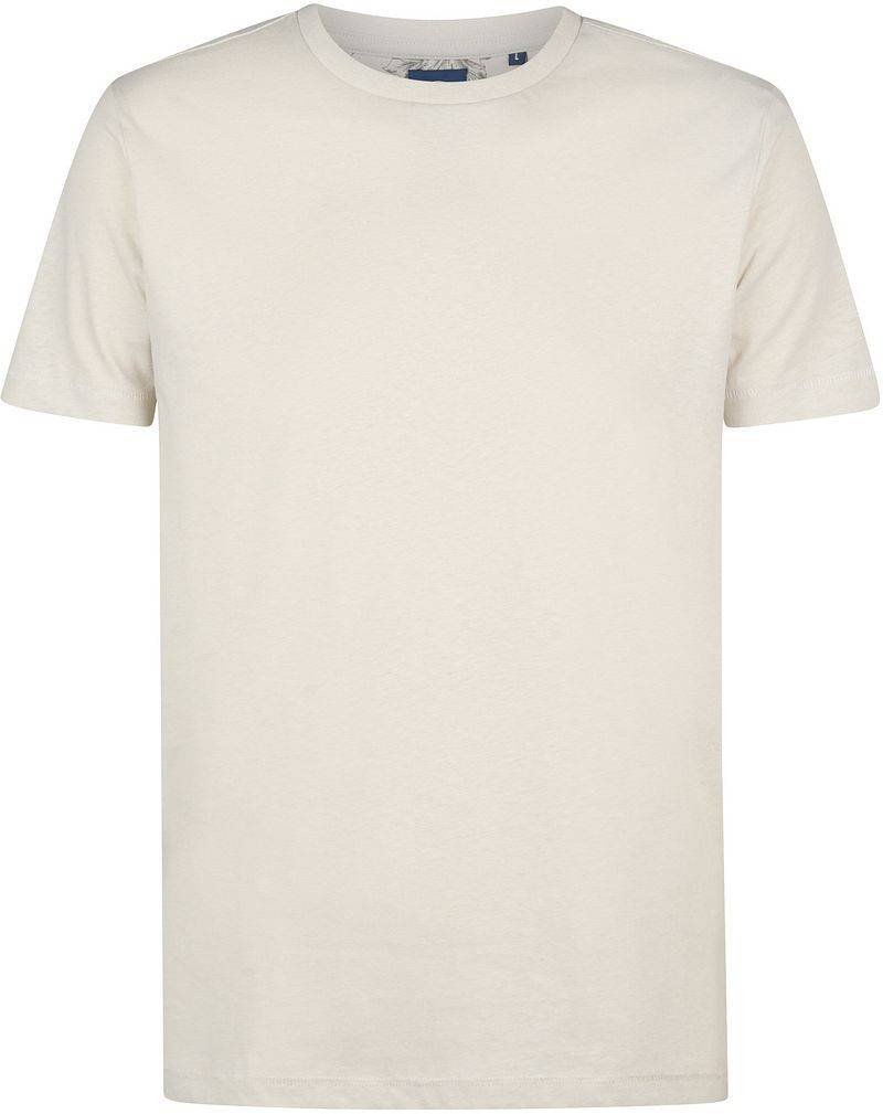 Petrol T-Shirt Viewcrest Melange Ecru - Größe L von Petrol