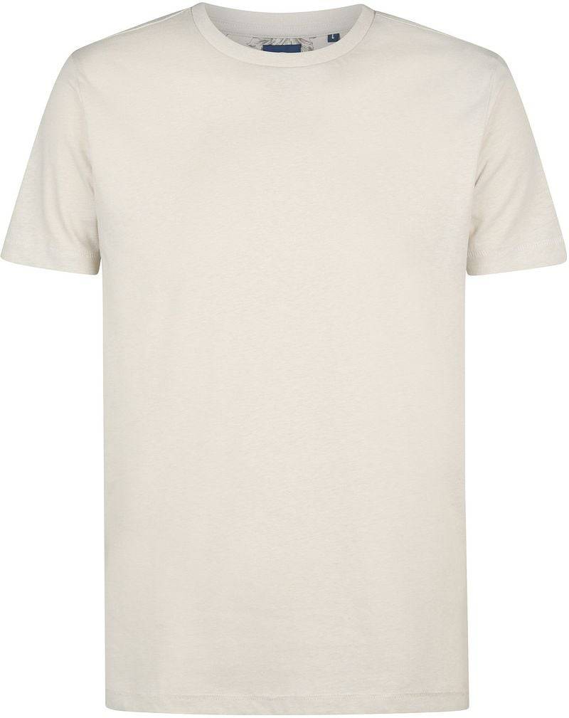 Petrol T-Shirt Viewcrest Melange Ecru - Größe XXL von Petrol