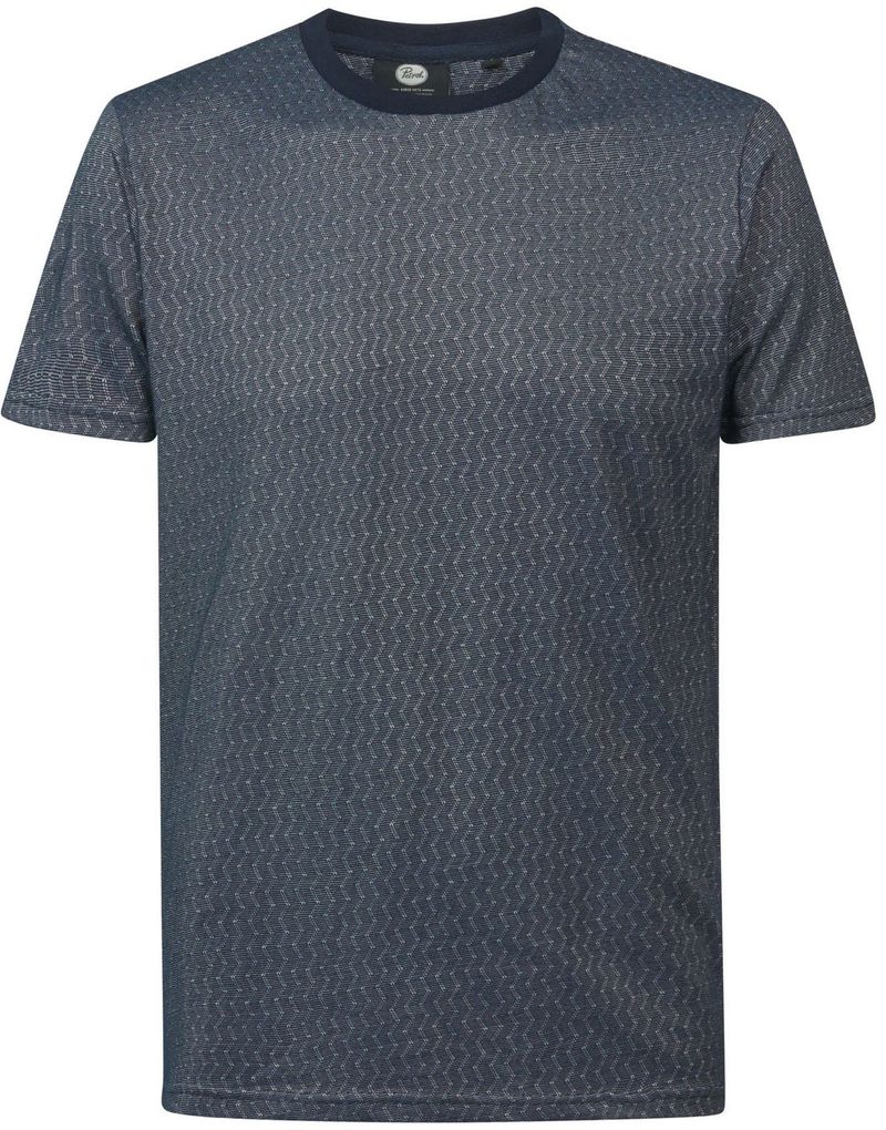 Petrol T Shirt Zickzack Navy - Größe L von Petrol