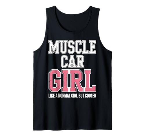 Muscle-Car-Mädchen Tank Top von Petrolhead Threads