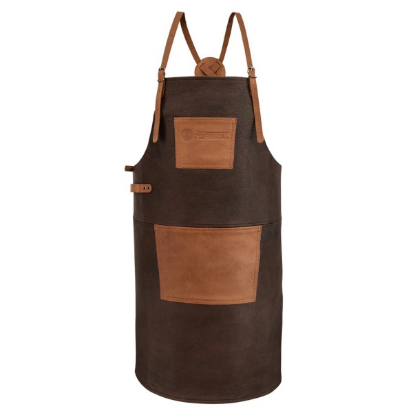 Petromax - Büffelleder-Schürze mit gekreuztem Rückenband - Schürze Gr 84 x 155 cm dunkelbraun von Petromax