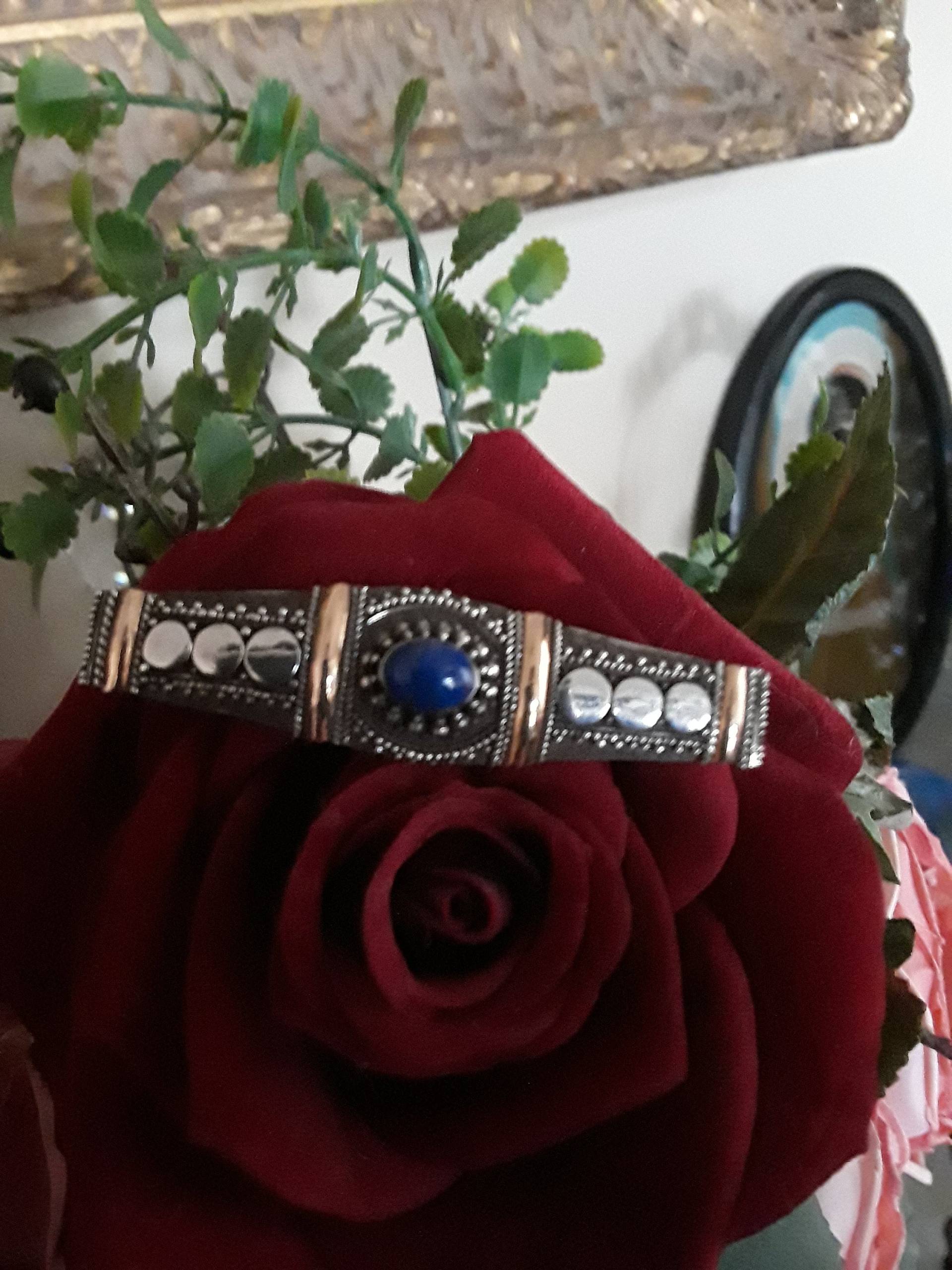 sterling Silber Und Gold Lapiz Vintage Brosche sterling Silber Und Gold Lapiz Vintage Brosche von PetronellaGDesigns