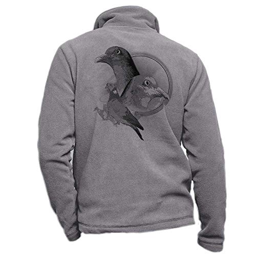 Pets-easy Fleecejacke Pigeon ramier – personalisierte Jagdbekleidung, grau, 48-50 von Pets-easy