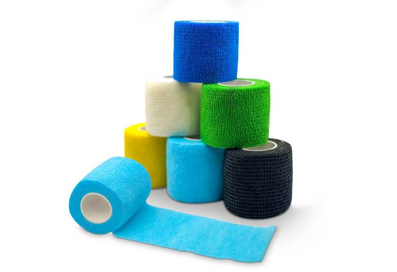 Petsation Bandage selbstklebender Verband farbig 6 Stück 5cm x 4,5m, Selbstklebend von Petsation