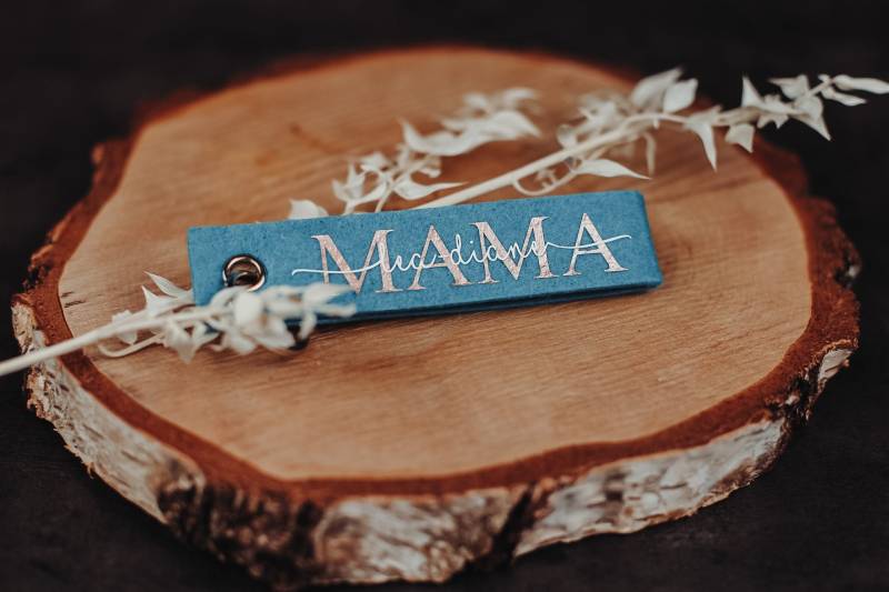 Schlüsselanhänger Mama von PetschWorkDesigns