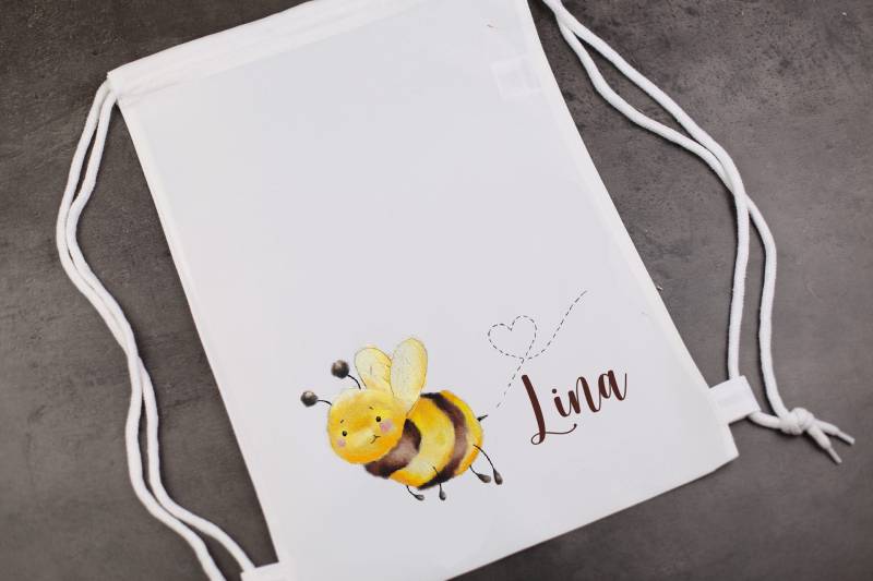 Turnbeutel Hummel Personalisiert von PetschWorkDesigns