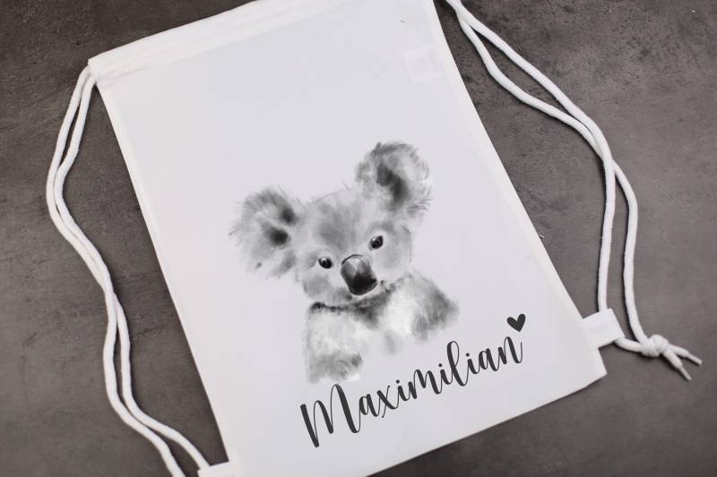 Turnbeutel Koala Personalisiert von PetschWorkDesigns