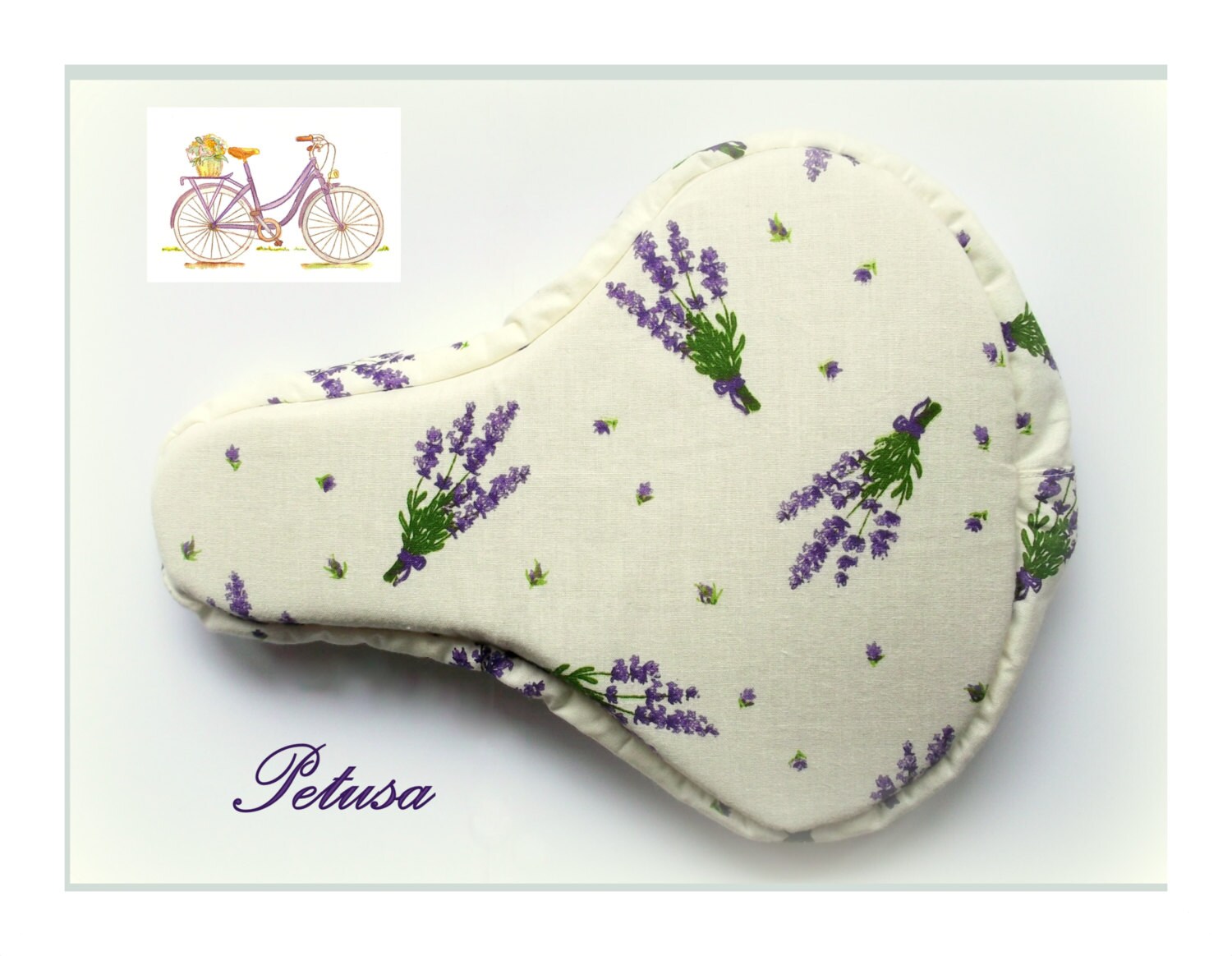 Lavendel Sitzbezug Fahrrad Federung Modeaccessoires Sattelbezug Sattelschoner Lavendel Sitzbezug Fahrrad Federung Modeaccessoires Sattelbezug Sattelschoner von PetusaSelection