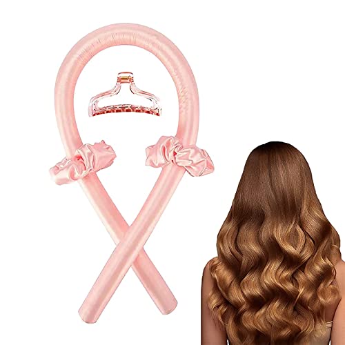 Petyoung Heatless Curling Rod Headband, No Heat Curl Ribbon with Hair Clips and Scrunchie, Sleeping Curls Silk Ribbon Hair Rollers for Long Hair Girls Women von Petyoung
