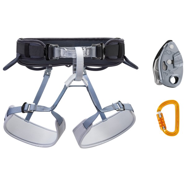 Petzl - Kit Corax Grigri Sm'D - Kletterset Gr Size 1 - XS-M;Size 2 - M-XL dark gray von Petzl