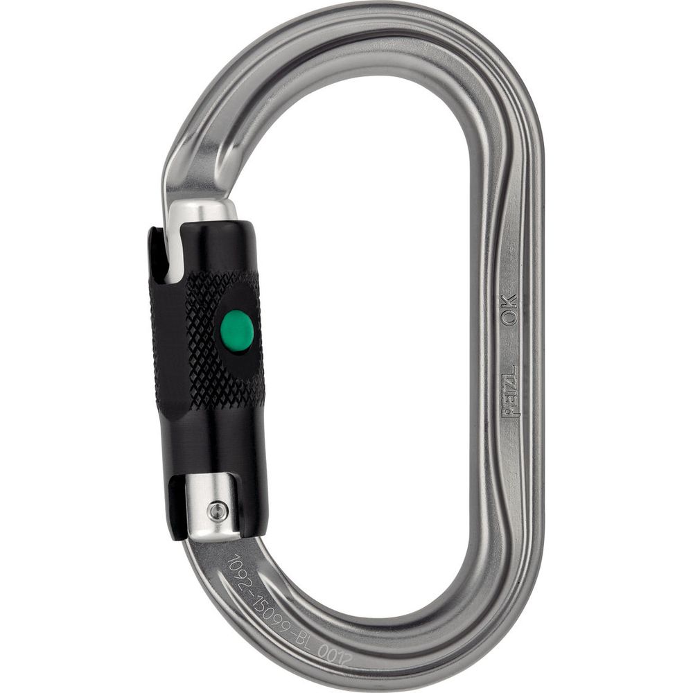 Petzl OK Ball-Lock Verschlußkarabiner grau von Petzl