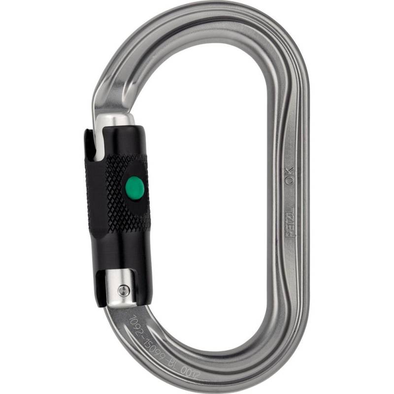 Petzl OK Ball-Lock Verschlußkarabiner grau Petzl OK Ball-Lock Verschlußkarabiner grau von Petzl