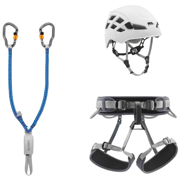 Petzl - Via Ferrata Vertigo Kit - Klettersteigset Gr Harness: 65-96 cm, Helmet: 53- multicolour von Petzl