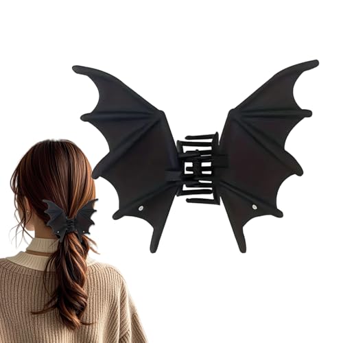 Peufcmi Halloween Krallen-Clips | Haarklammer in Fledermausflügel-Design für dichtes Haar,Gothic Rutschfeste Barrettes Klammer Für Karneval Cosplay Mottopartys Damen Peufcmi Halloween Krallen-Clips | Haarklammer in Fledermausflügel-Design für dichtes Haar,Gothic Rutschfeste Barrettes Klammer Für Karneval Cosplay Mottopartys Damen von Peufcmi