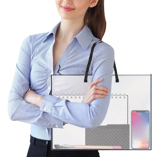Peufcmi Kunsttasche,48 X 63 cm Kunst Aufbewahrungsorganizer Mit Reißverschluss Und Tragegriff - Klare Kunstwerk Organisation Für Dokumente Fotos Poster Scrapbooks Lehrer Kinder Studenten von Peufcmi