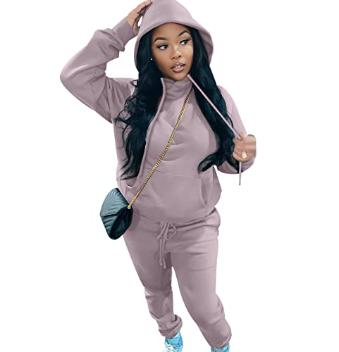 2Pac Damen Jogginganzug Trainingsanzug Damen Freizeitanzug 2 Teiler Loungewear Damen Set Tracksuit Women Hausanzug Damen Jogginganzüge Frauen Sport Trainingsanzüge Damen Große Größen Grau 5XL von Peuignao