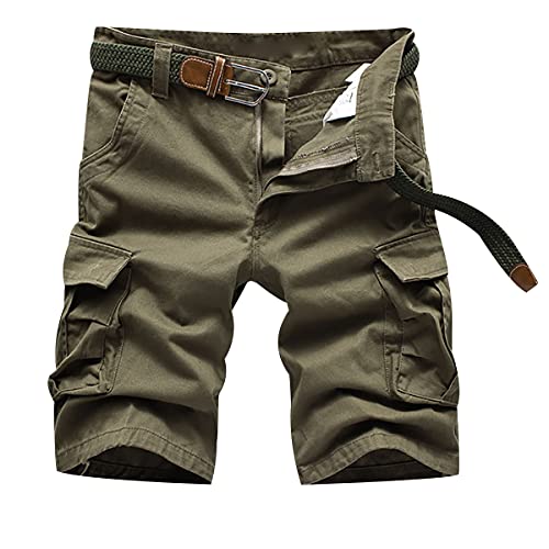 Cargo Shorts Herren Cargohose Herren Kurz Cargoshorts Mens Cargo Shorts Jogger Kurze Hose Herren Kurze Hosen Männer Freizeithose Shorts Combat Cargo Short Arbeits Lounge Tactical Big Size Gelb 34 von Peuignao