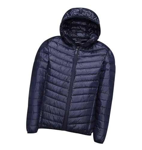 Daunenjacke Herren Leicht Puffer Jacke Leichte Steppjacke Herren Leicht Daunenmantel Herren Mens Puffer Down Jacket Men Daunen Dünne Steppmantel Männer Packbare Daunenjacke Down Coat Herren Marine L von Peuignao