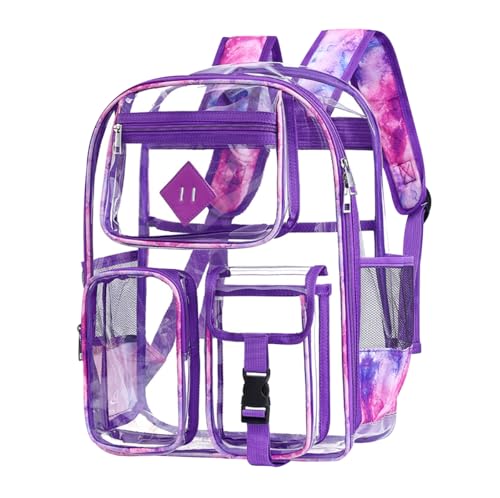 Durchsichtiger Rucksack Schule Schulrucksack Mädchen Schultasche School Bag Teenager Uni Rucksack Jugendliche Schul Rucksäcke Schule Teenager Mädchen Schultaschen Backpack School Schulrucksäcke Mädch von Peuignao