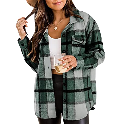 Hemd Kariert Damen Karierte Hemdjacke Kariertes Hemd Damen Shacket Hemd Jacke Flanell Damen Oversized Karo Hemdjacke Damen Flannel Plaid Hemd Karriert Frauen Frühling Casual Hemd Locker Damen Grün L Hemd Kariert Damen Karierte Hemdjacke Kariertes Hemd Damen Shacket Hemd Jacke Flanell Damen Oversized Karo Hemdjacke Damen Flannel Plaid Hemd Karriert Frauen Frühling Casual Hemd Locker Damen Grün L von Peuignao