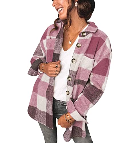 Hemd Kariert Damen Karierte Hemdjacke Kariertes Hemd Damen Shacket Hemd Jacke Flanell Damen Oversized Karo Hemdjacke Flannel Plaid Hemd Karriert Frauen Oversize Frühling Lässiges Hemd Damen Rosa M Hemd Kariert Damen Karierte Hemdjacke Kariertes Hemd Damen Shacket Hemd Jacke Flanell Damen Oversized Karo Hemdjacke Flannel Plaid Hemd Karriert Frauen Oversize Frühling Lässiges Hemd Damen Rosa M von Peuignao