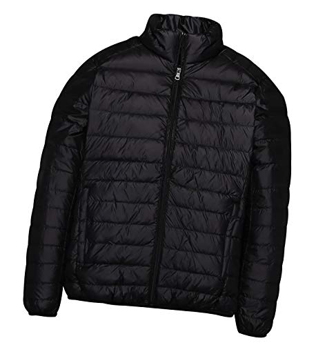 Leichte Daunenjacke Mit Kapuze Herren Daunenmantel Steppjacke Daunen Winterjacke Herren Leicht Männer Down Jacket Lightweight Daunenjacken Winterjacken Steppjacken Winter Sportliche Winter Schwarz 4XL von Peuignao