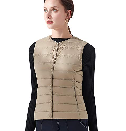 Leichte Daunenweste Damen Leicht Dünne Daunen Steppweste Damen Ärmellose Daunenjacke Damen Wattierte Weste Daunen Damen Ärmellose Steppjacke Damen Winter Ultraleichte Daunenweste Frauen Khaki M Leichte Daunenweste Damen Leicht Dünne Daunen Steppweste Damen Ärmellose Daunenjacke Damen Wattierte Weste Daunen Damen Ärmellose Steppjacke Damen Winter Ultraleichte Daunenweste Frauen Khaki M von Peuignao