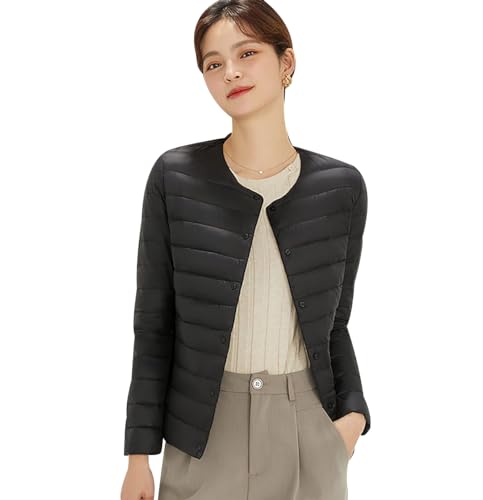 Leichte Steppjacke Damen Daunenjacke Damen Leicht Ultraleichte Daunen Steppjacke Daunenmantel Puffer Jacket Damen Leichter Steppmantel Damen Leicht Down Jacket Women Dünne Puffer Mantel Damen L von Peuignao