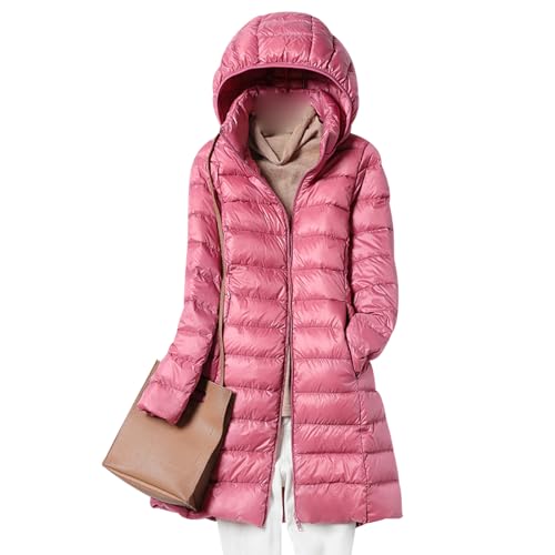 Leichte Steppjacke Damen Lang Lange Daunenjacke Damen Leicht Ultraleichte Daunen Steppjacke Daunenmantel Puffer Jacket Damen mit Kapuze Leicht Down Jacket Women Dünne Daunenjacke Damen Rosa 5XL Leichte Steppjacke Damen Lang Lange Daunenjacke Damen Leicht Ultraleichte Daunen Steppjacke Daunenmantel Puffer Jacket Damen mit Kapuze Leicht Down Jacket Women Dünne Daunenjacke Damen Rosa 5XL von Peuignao