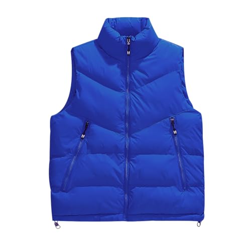 Puffer Weste Herren Steppweste Winterweste Herren Ärmellose Jacke Herren Winter Warme Wattierte Weste Herren Herrenwesten Übergrößen Gilet Männer Oversize Bodywarmer Weste Ärmellos Herren Saphir 8XL von Peuignao