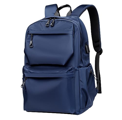 Rucksack Jugendliche Jungen Schulrucksack Oberstufe Jungen Rucksack Schule Teenager Schultasche Jungen School Bag Backpack Uni Rucksack Herren Groß Freizeitrucksack Studenten Teen Laptop Rucksack Blau von Peuignao