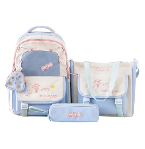 Rucksack Jugendliche Mädchen Schulrucksack Schultasche Uni Studenten Rucksack Schul Rucksäcke Schule School Bag Teenager Mädchen Schultaschen Groß Backpack School Schulrucksäcke Mädch Freizeitrucksack von Peuignao