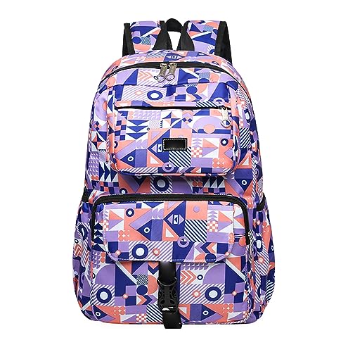 Rucksack Schule Mädchen Schulrucksack Mädchen Teenager Schultasche Damen Cute Primary School Bag Backpack Uni Rucksack Groß Freizeitrucksack Teen Jugendliche Mädchen Schulrucksack Oberstufe Mädc Lila von Peuignao