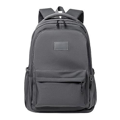 Rucksack Teenager Mädchen Schulrucksack Mädchen Teenager Rucksack Schule Schultasche Damen School Bag Backpack Uni Rucksack Freizeitrucksack Teen Mädchen Schulrucksack Oberstufe Mädc Schoolbag Grau von Peuignao