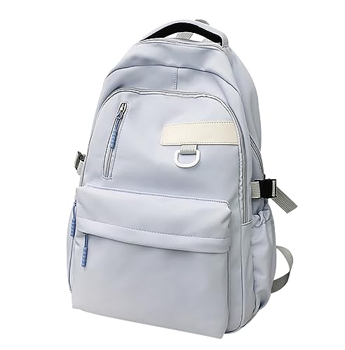 Rucksack Teenager Mädchen Schulrucksack Oberstufe Jungen Mädchen Teenager Rucksack Schule Schultasche Mädchen Damen School Bag Backpack Uni Rucksack Groß Freizeitrucksack Jugendliche Mädchen Blau von Peuignao