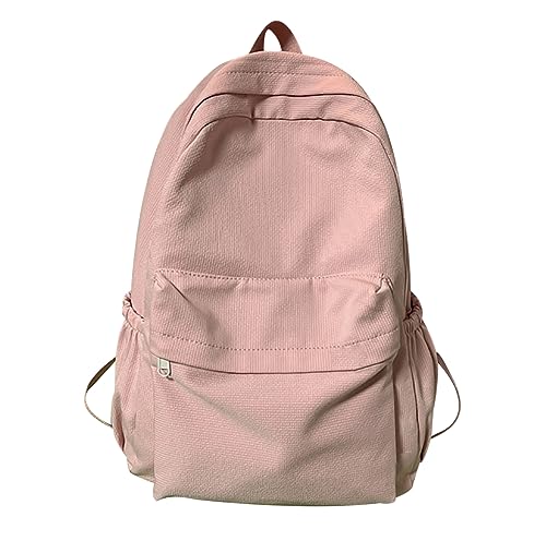 Rucksack Teenager Mädchen Schulrucksack Oberstufe Mädchen Teenager Rucksack Schule Schultasche Damen Cute School Bag Backpack Uni Rucksack Groß Freizeitrucksack Jugendliche Mädchen Mädc Schoolbag Rosa von Peuignao