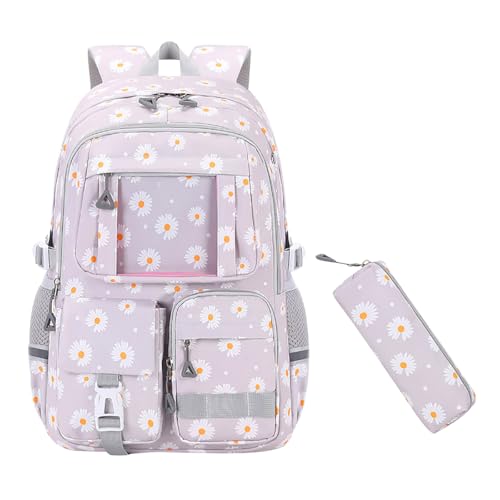 Rucksack Teenager Mädchen Schulrucksack Schultasche School Bag Uni Rucksack Jugendliche Schul Rucksäcke Schule Teenager Mädchen Groß Backpack School Schulrucksäcke Volksschule Schultasche Mädch von Peuignao