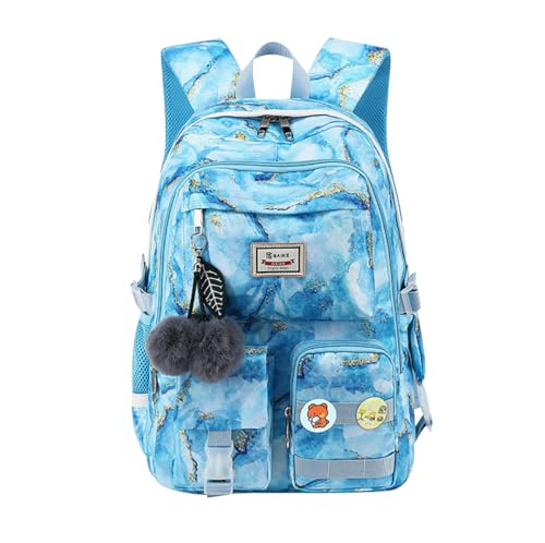 Rucksack Teenager Mädchen Schulrucksack Schultasche School Bag Uni Studenten Rucksack Schule Jugendliche Schul Rucksäcke Schule Teenager Mädchen Groß Backpack School Schulrucksäcke Freizeitrucksack von Peuignao