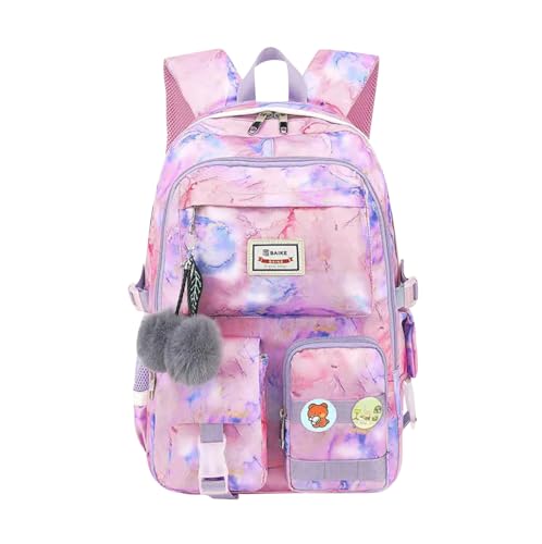 Rucksack Teenager Mädchen Schulrucksack Schultasche School Bag Uni Studenten Rucksack Schule Jugendliche Schul Rucksäcke Schule Teenager Mädchen Groß Backpack School Schulrucksäcke Freizeitrucksack von Peuignao