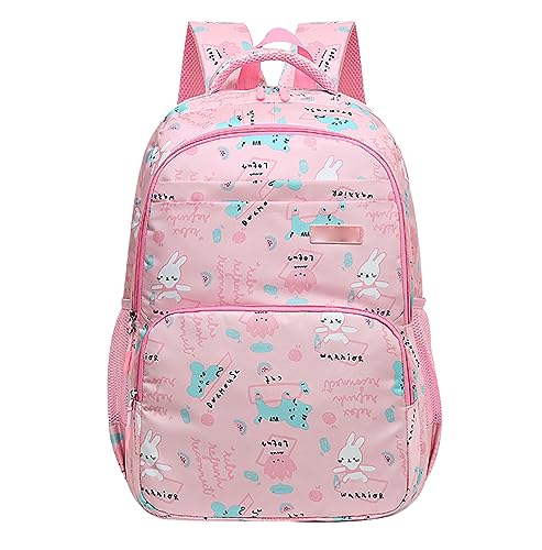 Schulrucksack Mädchen Rucksack Schule Schultasche Teenager Mädchen Damen Cute Primary School Bag Backpack Uni Rucksack Freizeitrucksack Teen Jugendliche Mädchen Groß Schulrucksack Oberstufe Mädc Rosa von Peuignao