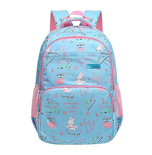 Schulrucksack Mädchen Rucksack Schule Schultasche Teenager Mädchen Damen Cute Primary School Bag Backpack Uni Rucksack Freizeitrucksack Teen Jugendliche Mädchen Groß Schulrucksack Oberstufe Mädc Blau von Peuignao