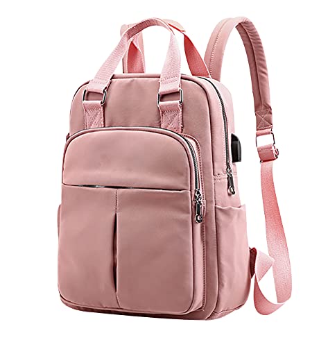 Schulrucksack Mädchen Teenager Laptop Schul Rucksack Schule Teen Schultasche Daypack Studenten Rucksack Damen PC Volkschule Rucksack Universität Schultaschen Jugendliche Süße Reise Rucksäcke Pink von Peuignao