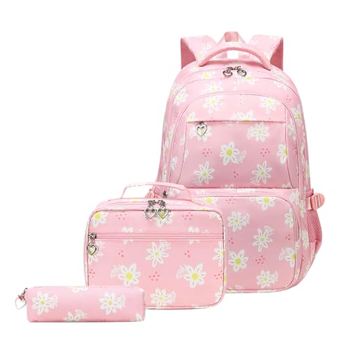 Schulrucksack Teenager Mädchen Rucksack Schule Schultasche School Bag Uni Studenten Rucksack Jugendliche Schul Rucksäcke Schule Teenager Mädchen Schultaschen Groß Backpack School Schulrucksäcke Mädch von Peuignao